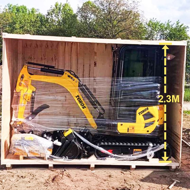 Huayee Mini-Bagger 1,8 Tonnen in Gelb für die landwirtschaftliche Nutzung - Bild 1