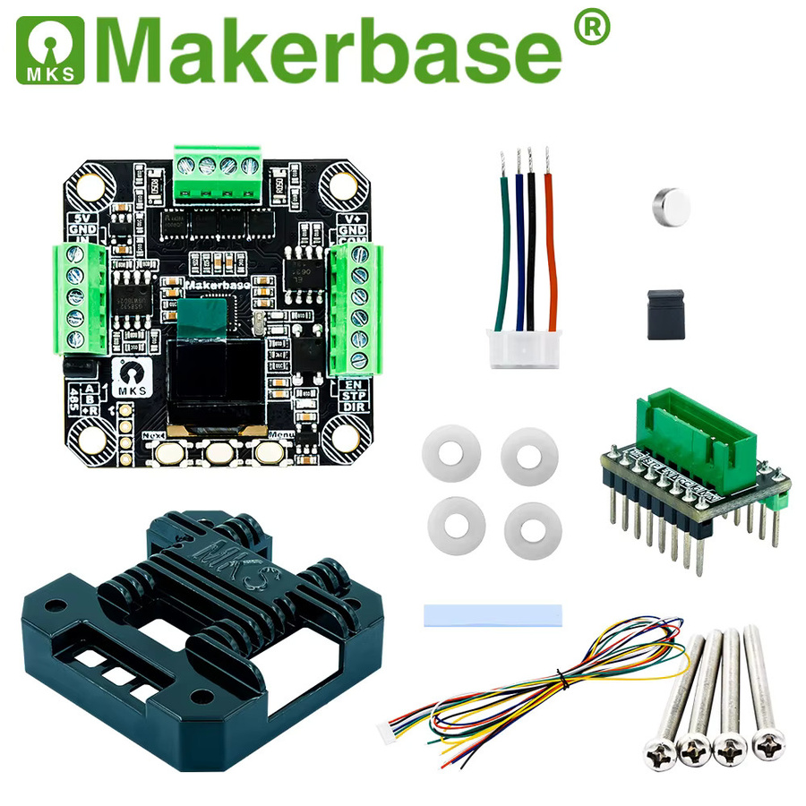 Makerbase MKS SERVO42D NEMA17 Schrittmotortreiber mit geschlossenem Regelkreis für Gen_L FOC in Schwarz - Bild 2