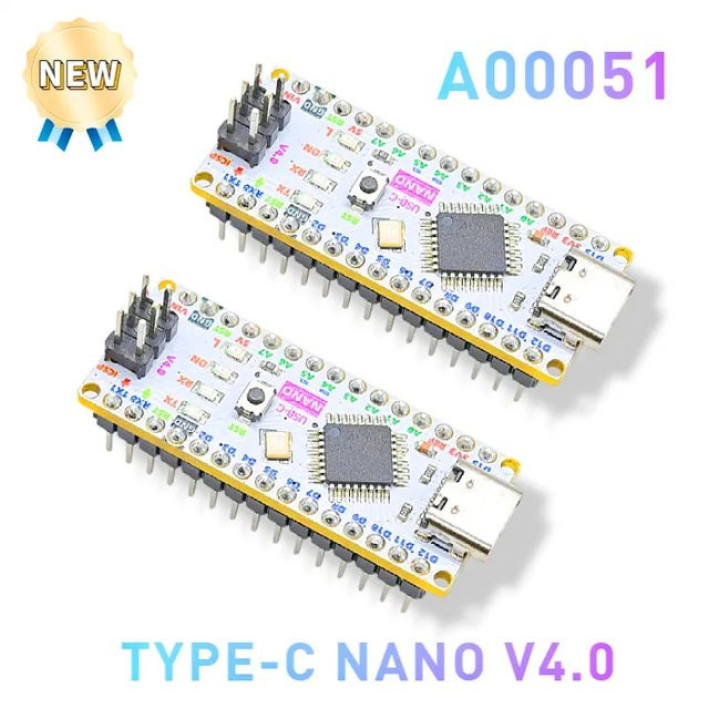 XDINO Nano V4.0 Entwicklungsboard Arduino Nano 3.0 kompatibel mit USB-C Anschluss in Multicolor - Bild 1