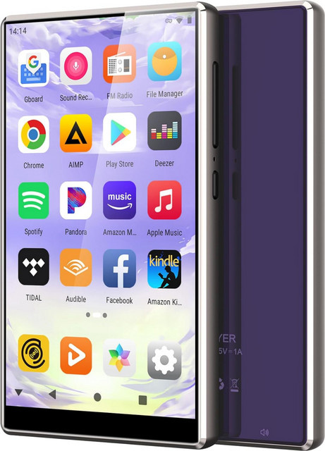 Oilsky M501 MP3-Player mit Bluetooth und WLAN, Android 9.0 Musik-Player mit 80 GB Speicher, 1080P MP4-Player erweiterbar bis 512 GB - Bild 1
