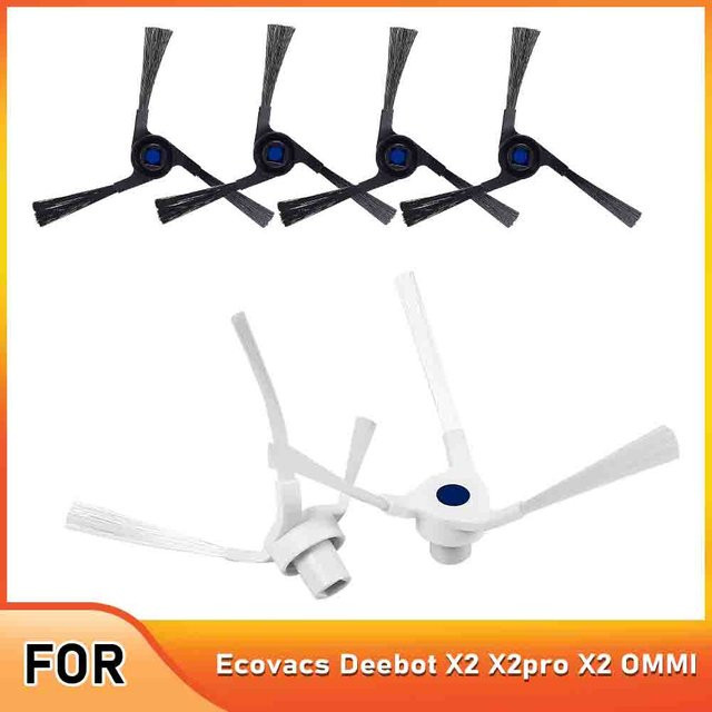 Ecovacs Deebot X2 X2pro X2 OMMI Zubehör: 2 Seitenbürsten in Schwarz - Bild 1