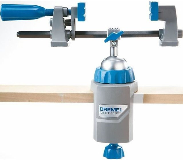 Dremel Multi-Vise 3 in 1 Schraubstock in Blau mit 360 Grad Drehung und 50 Grad Neigung - Bild 1