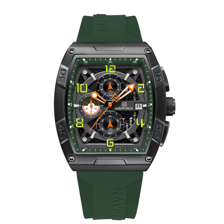 NAVIFORCE Armbanduhr Quarz, Kunststoff, Schwarz, Herren - Bild 5