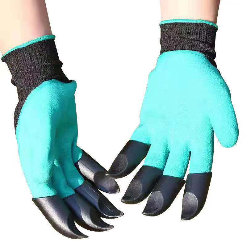 XQ We Wantice Gartenhandschuhe mit Krallen zum Ausgraben und Pflanzen, stichfest, atmungsaktiv und abriebfest, 3er-Set - Bild 3