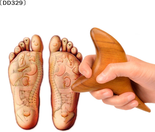 JETTING Körper- und Nackenmassagegerät aus Holz, Dreieckig - Bild 1