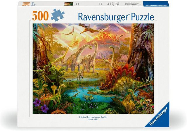 Ravensburger Im Dinoland, Erwachsenenpuzzle, 500 Teile - Bild 1