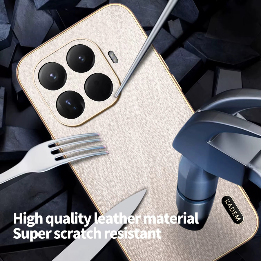 Luxuriöse magnetische Schutzhülle für Xiaomi 17T und 15T Pro mit Gold-Seidenmuster in Schwarz und Gold - Bild 5