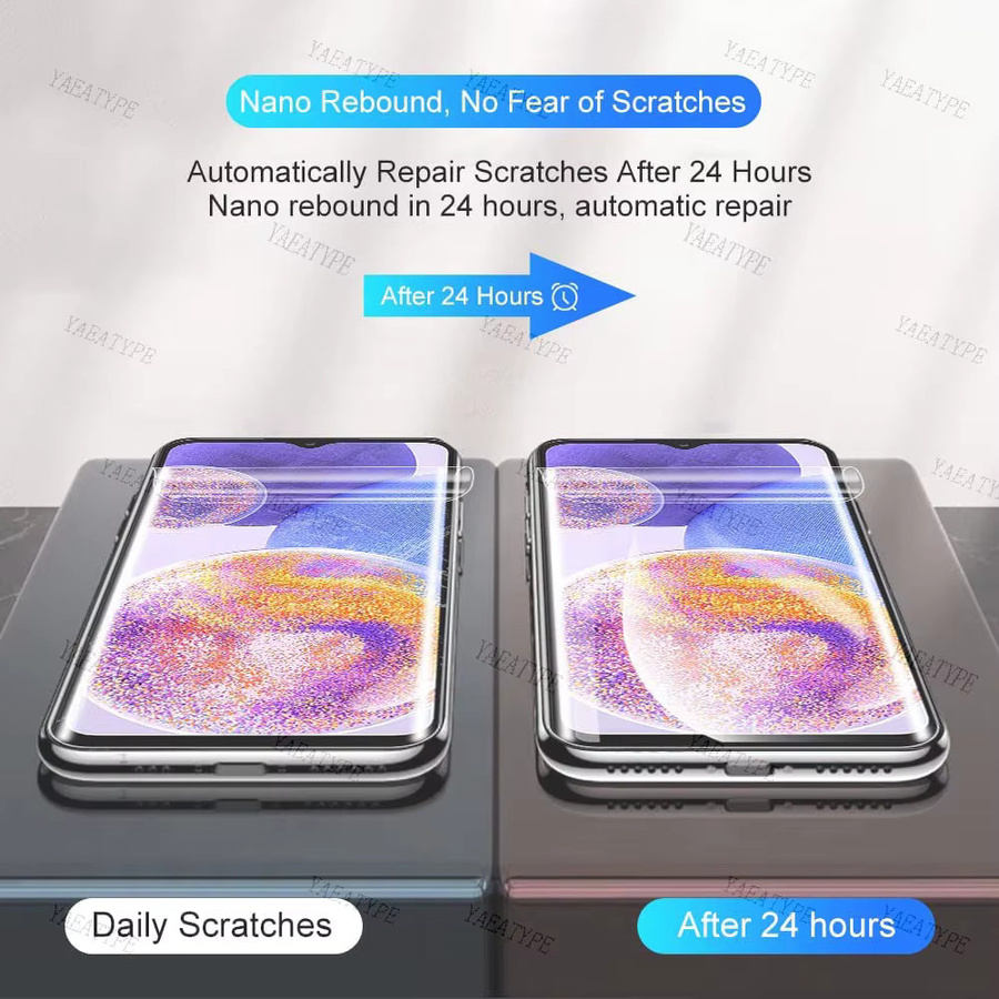 3er-Pack HD Hydrogel Displayschutzfolie für Samsung Galaxy A03 A12 A13 A14 A15 A21S A22 A23 A30 A31 A32 A33 A34 A50 A51 A52 A52S, transparent - Bild 3