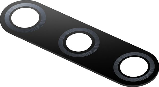 Rückkamera-Glas für Honor 9X Pro und Huawei P smart Pro 2019 in Schwarz - Bild 1
