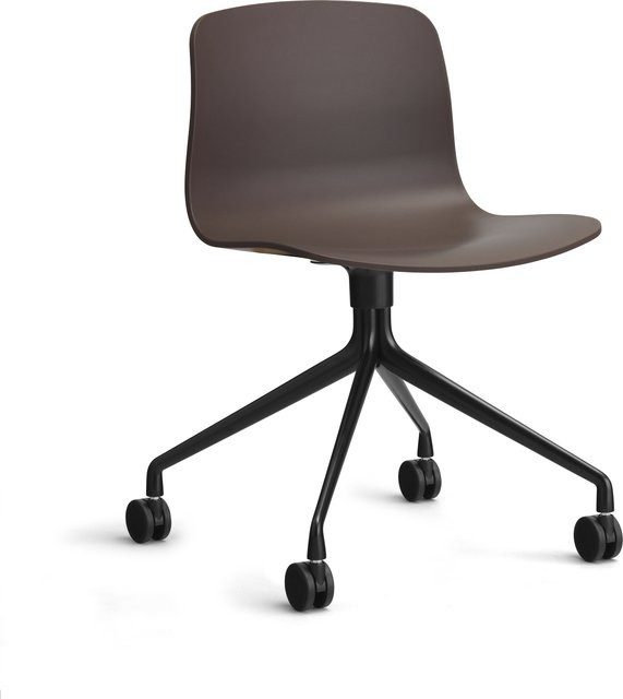 HAY About A Chair AAC 14 Drehstuhl in Purple mit Rollen und mattem Finish - Bild 1
