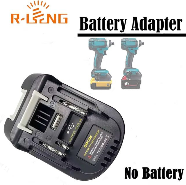 Akku-Adapter für Makita 18 V Werkzeuge zur Konvertierung von Dewalt und Milwaukee 18 V Lithium-Akkus auf Makita Zubehör - Bild 1