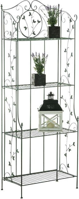 TPFGarden Standregal Aaron aus Metall in Antik-Grün, B/T/H: 60 x 33 x 158 cm - Bild 1