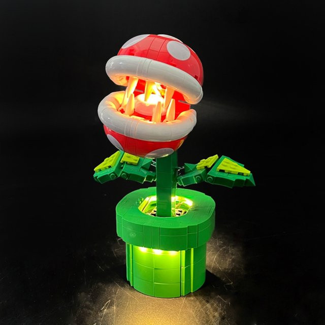 BYB LED-Lichtset für 71426 Piranha Plant Bausteine mit RGB-Farben und Fernbedienung, Multicolor - Bild 1