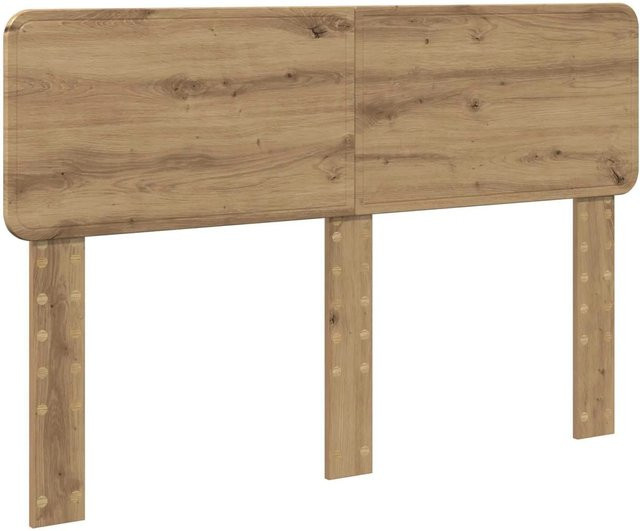 vidaXL Kopfteil Artisan-Eiche in Braun aus Holzwerkstoff, Breite: 140 cm - Bild 1