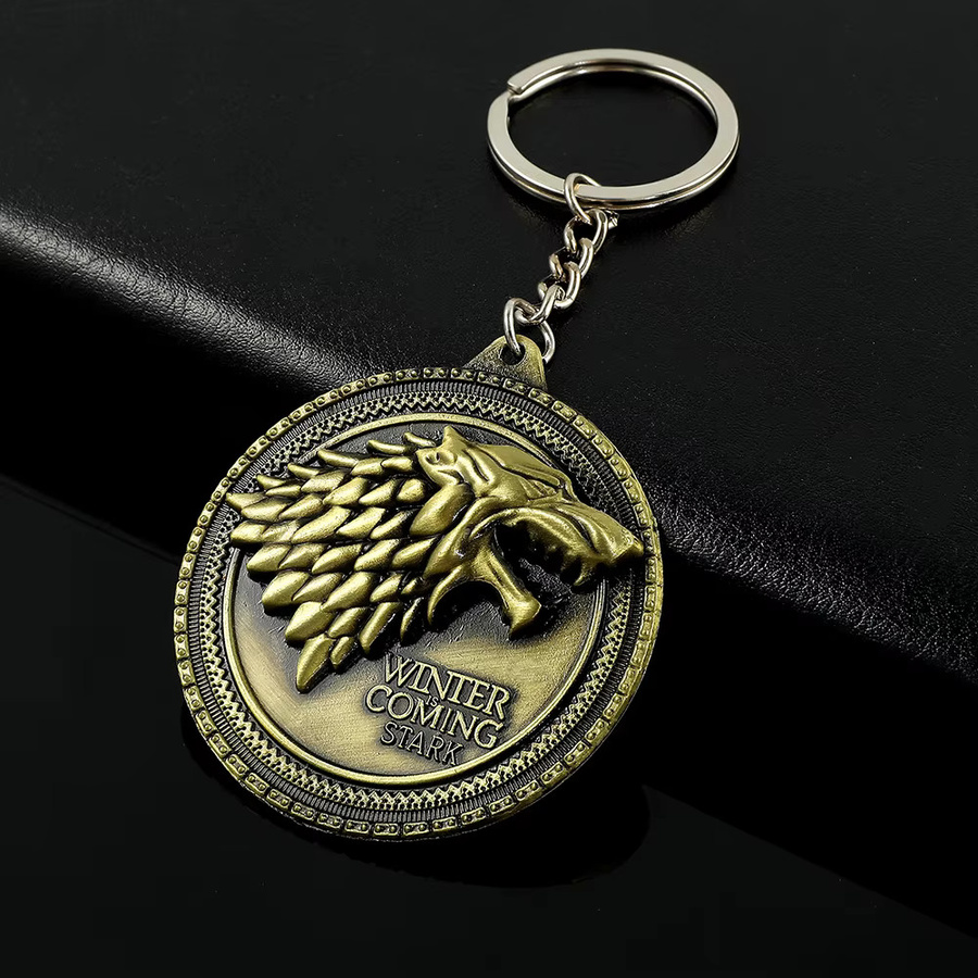 Bandai Schlüsselanhänger Haus Stark Wolfskopf-Abzeichen - Bild 2