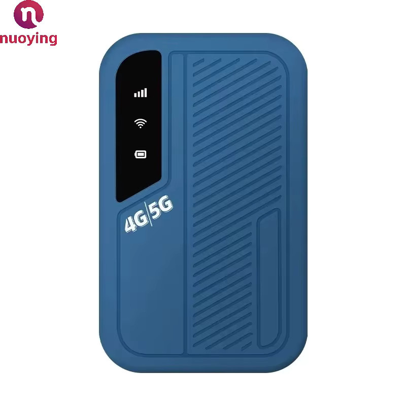 NUOYING 4G LTE Advanced Pocket MiFi Router mit integriertem Akku und SIM-Kartensteckplatz in Blau - Bild 2