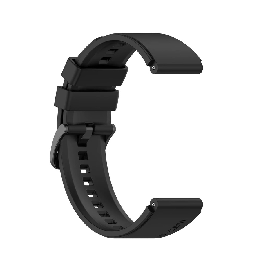 Uhrenarmband Silikon, Schwarz, Unisex, 22 mm, 20 mm - Bild 1