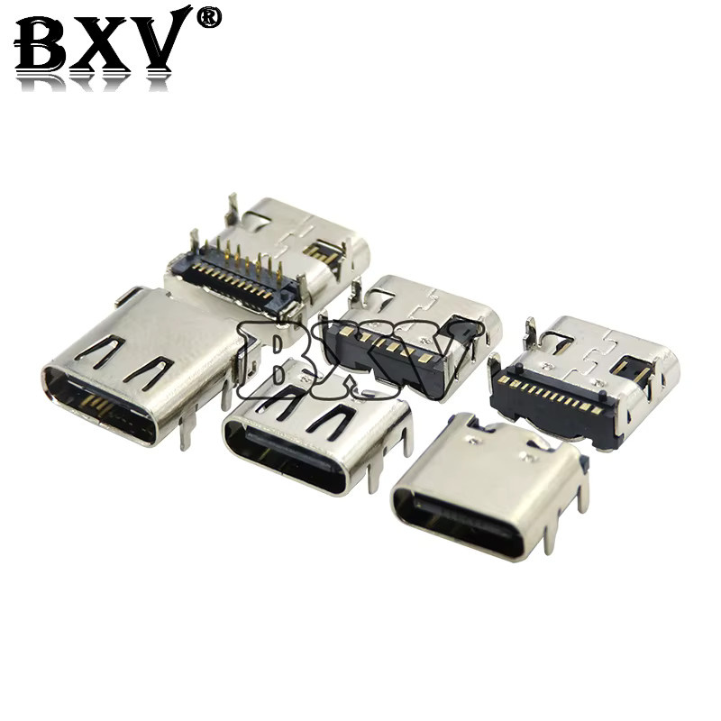 10 Stück BXV USB-C SMD Buchsen Set in Silber für Smartphones und Endgeräte mit 6/16/24 Pin Optionen - Bild 2