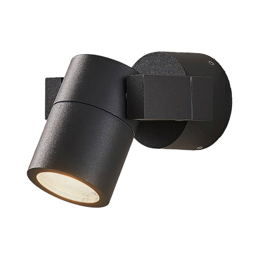 Lucande Außenleuchte Kavuna Wandleuchte aus Aluminium in Schwarz, modern, IP54, GU10, verstellbar, Höhe: 11,5 cm, Breite: 9,5 cm, Tiefe: 6,0 cm - Bild 2