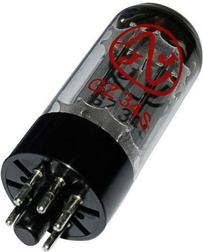 JJ JouJye GZ 34 = 5 AR 4 Elektronenröhre Dualgleichrichter 300V 250mA mit 8-poligem Oktal-Sockel in Transparent - Bild 1