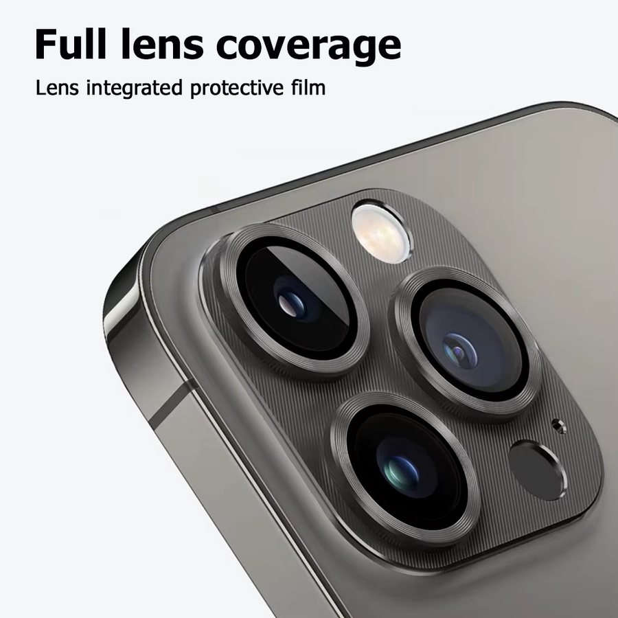 Caynes Objektivschutz aus Glas für iPhone 17 Pro Max, 17 Pro, 17 und iPhone Air in Schwarz - Bild 4