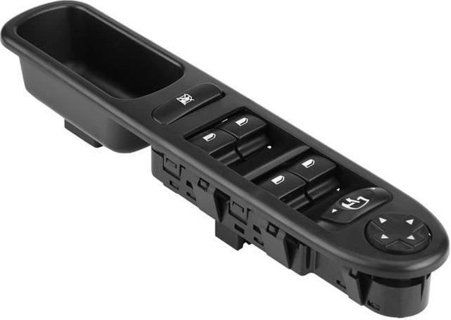STEL ORA Schalter für elektrisches Fensterheber Steuergerät vorne links in Schwarz für Peugeot 207 6490.EH - Bild 1