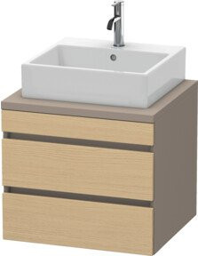 Duravit Waschtischunterschrank DuraStyle in Ei Natur Beige mit 2 Schubladen, Breite: 60 cm, Tiefe: 54,8 cm, Höhe: 51,2 cm - Bild 1