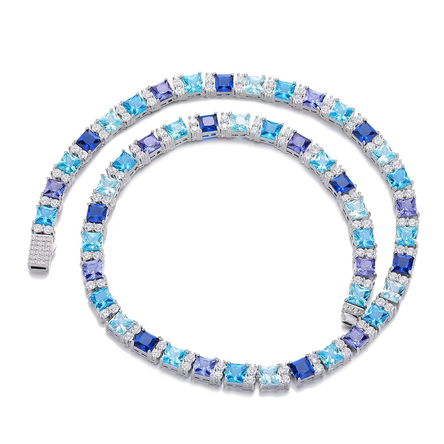 YLMyself Schmuck-Set Halskette und Armband, Bicolor, Zirkonia, Unisex - Bild 3