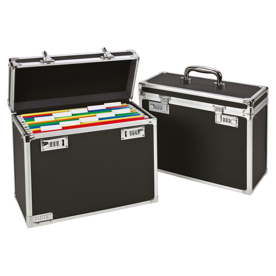 Leitz Hängemappenbox für A4 in Schwarz und Silber - Bild 2