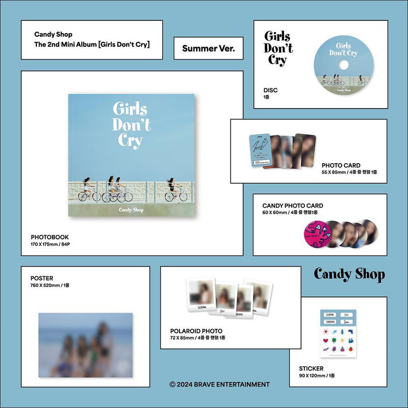 Candy Shop Les filles ne pleurent pas Set Version vacances von Unnies Market mehrfarbig quadratisch - Bild 3