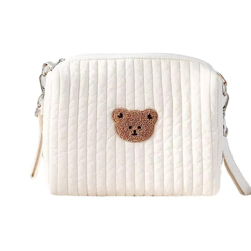 Multifunktionale Kinderwagen Aufbewahrungstasche mit Bär-Design in Grün für Baby und Kindergarten Zubehör - Bild 2