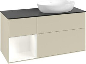V&B Waschtischunterschrank Finion in Grau lackiert, Breite: 120 cm, Tiefe: 50,1 cm, Höhe: 50,1 cm - Bild 1