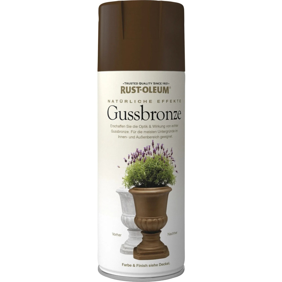Rust-Oleum Natürliche-Effekte Sprühfarbe Gussbronze in Braun und Gold für Holz, 400 ml - Bild 2