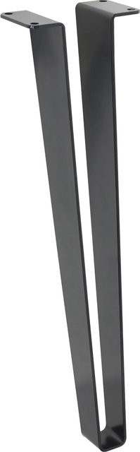 Wagner Möbelfuß aus Stahl in Schwarz Matt mit einer Höhe von 40 cm - Bild 1