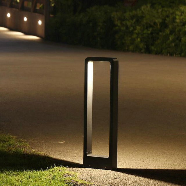 Ynhaw Moderne LED Gartenpoller aus Aluminium, Wasserdichte 10W Rasenlampe für Garten und Hof - Bild 1
