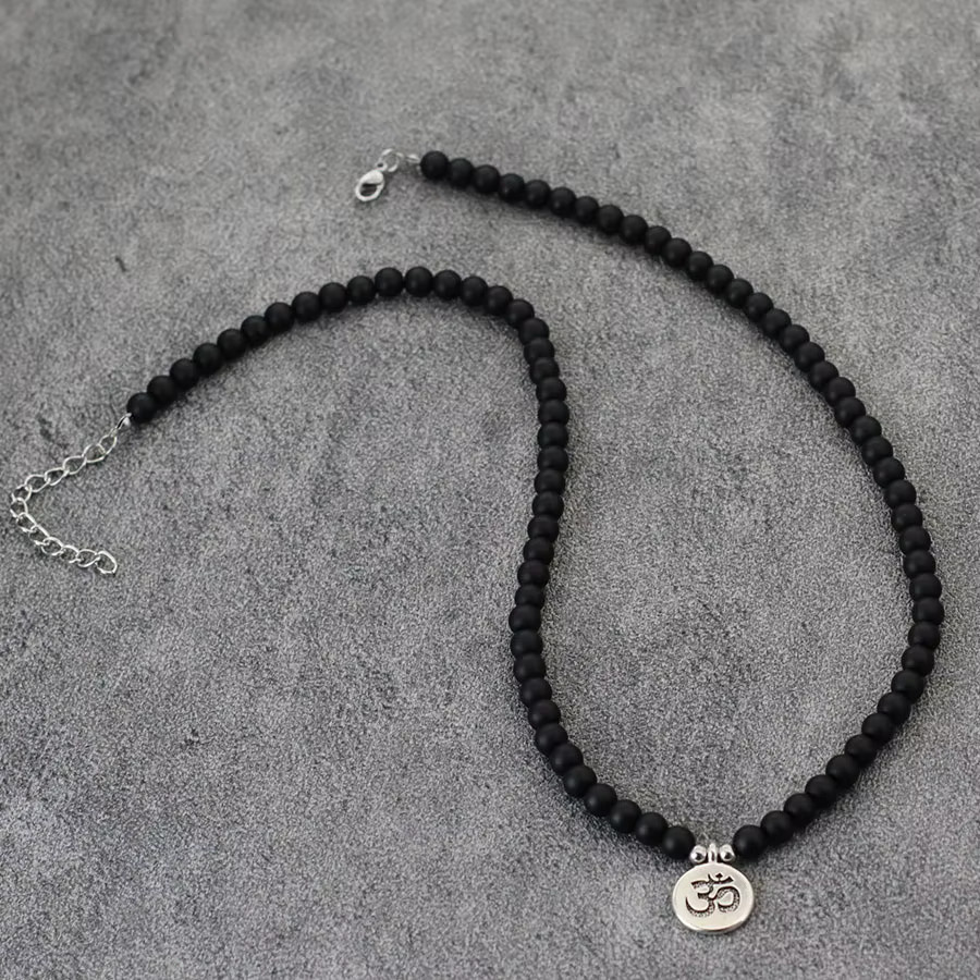 Halskette Onyx, Schwarz, 50,8 cm, Herren - Bild 4