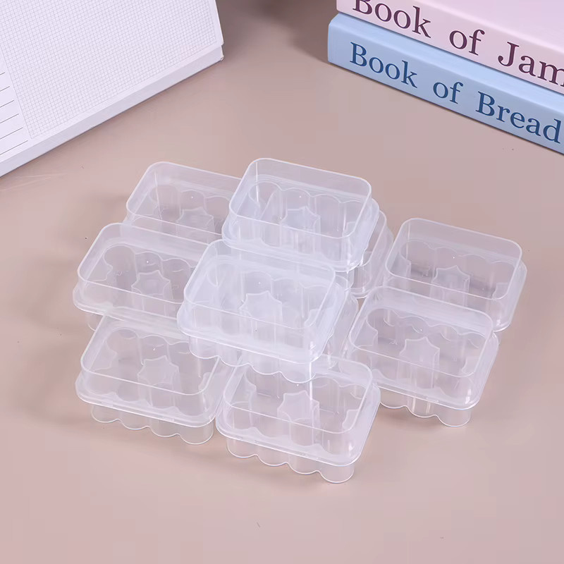 10er Set Transparente Kunststoff Mikroröhrchenbox für 3ml und 5ml Fläschchen zur Aufbewahrung - Bild 1