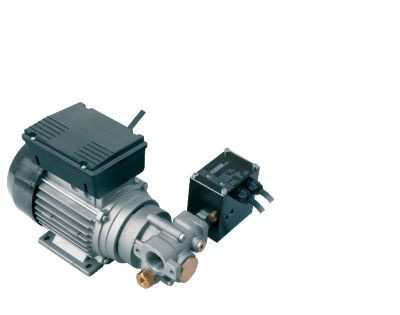 Elektropumpe CEMO Visco-Flowmat 200/2 in Grau, 230V, 800 W, 9 l/min, für Schmierstoffe mit Druckschalter und beidseitigem 1" IG Anschluss - Bild 1