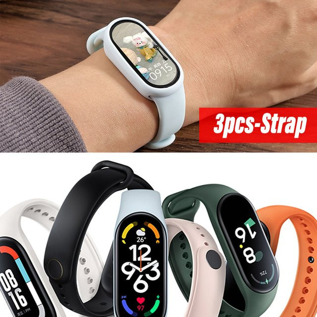 Xiaomi Uhrenarmband Silikon, Mi Band 7 6 5 4 3 - Bild 1