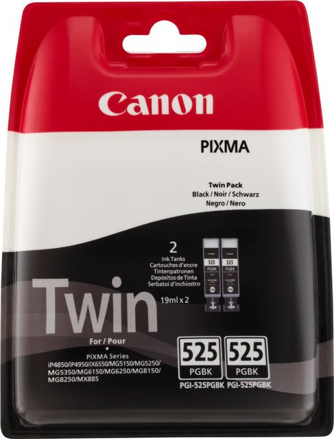 Canon PGI-525BK TwinPack Tintenpatronen Schwarz für Inkjet-Drucker - Bild 1