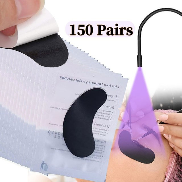 XINYILEJIA Augenpads für Wimpernverlängerung, 150 Paar, Unisex - Bild 1