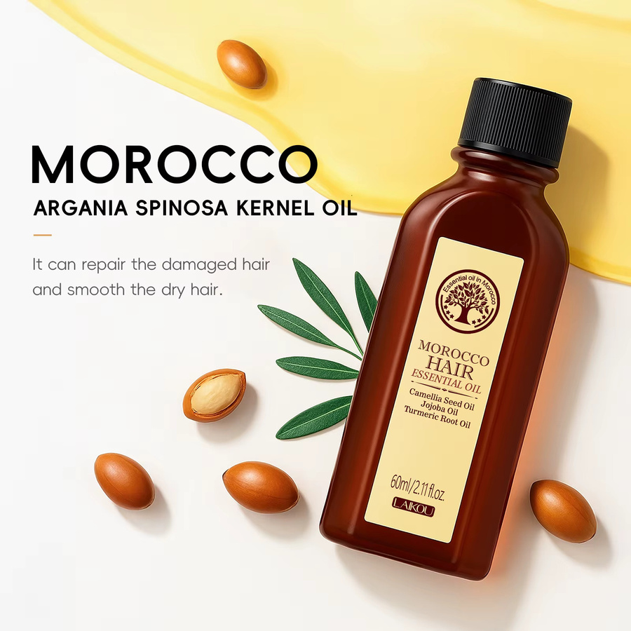 LAIKOU Marokko-Haaröl, 60 ml, für trockenes und strapaziertes Haar - Bild 2