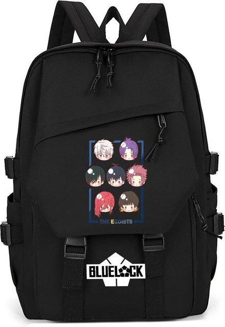 3-teiliges Schulrucksack-Set in Schwarz aus Oxford-Stoff mit Schultasche und Federmäppchen - Bild 1