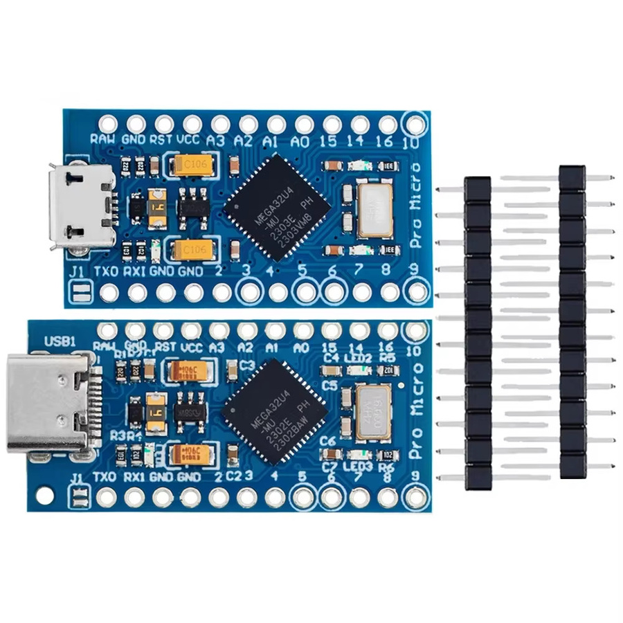 DIYTZT Pro Micro ATmega32U4 5V 16MHz mit USB-C Anschluss in Blau - Bild 3