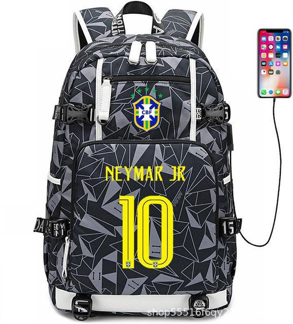 3-teiliges Schulrucksack-Set in Schwarz aus Oxford-Stoff mit großem Fassungsvermögen von 36-55L inklusive Federmäppchen und Schultergurt - Bild 1