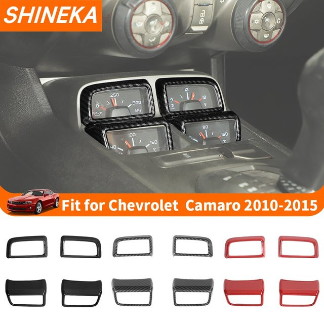 Shineka Armaturenbrett Dekoration Abdeckung für Chevrolet Camaro, Farbe: Schwarz - Bild 1