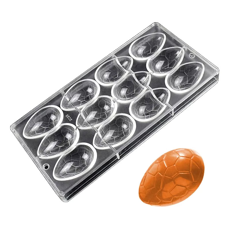ALICAKE Osterei-Schokoladenform aus Polycarbonat in Transparent, ovale Backform für Schokolade und Gebäck - Bild 6
