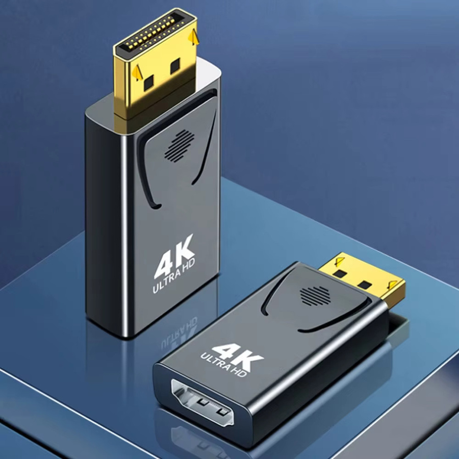 KOJESHUN DisplayPort auf HDMI Adapter für 4K und 1080P Video und Audio in Schwarz - Bild 4