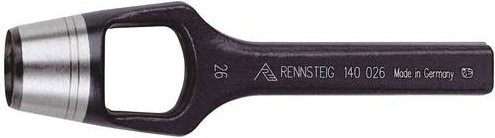 Rennsteig Henkellocheisen 27mm in Schwarz-Silber - Bild 1