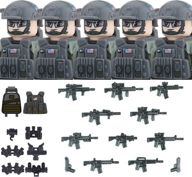 Semalam Militärisches Spezialpolizei-Einsatzteam Armee-Bausteine, Soldatenfiguren - Bild 1